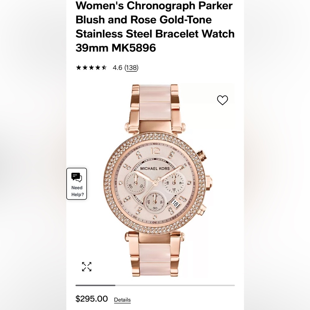 Michael kors watch used but in good condition still